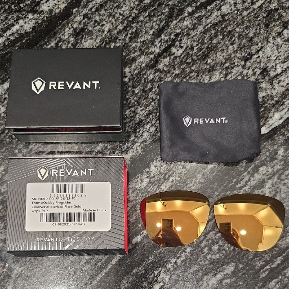 Oakley Frogskins Replacement Lenses. Polarized. Gold Mirrored.